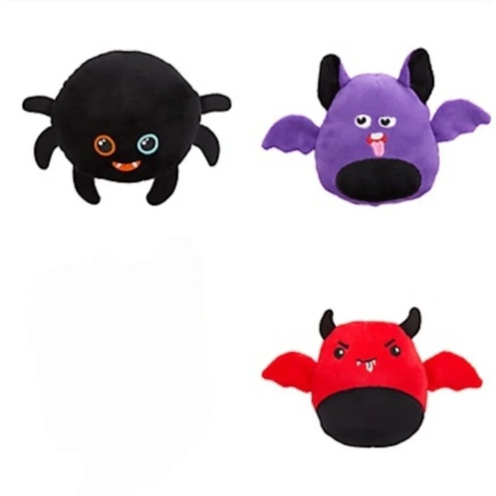3 Pack Dog Toy Squeak &‎ Crinkle Spider Devil Bat Chistmas Pet Stocking Stuffer